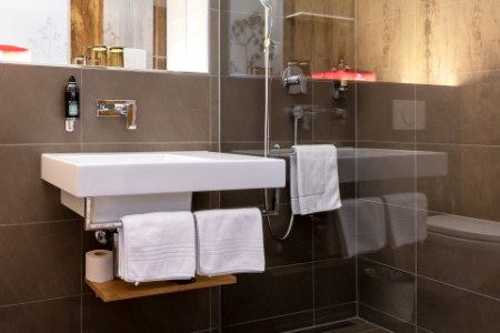 Badezimmer im Kreuz Kappel Landgasthof und Hotel