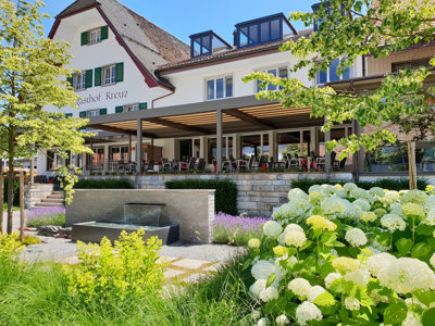 Terrasse im Kreuz Kappel Landgasthof und Hotel